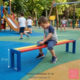 Banqueta infantil Silaos de fusta multicolor
